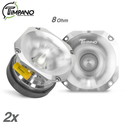 2x Timpano 900 vatios 4" PRO Audio Super Car Bullet Tweeters TPT-ST71 CROMO 8 ohmios Foto 1 de 4