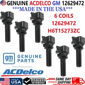 GENUINE x6 ACDelco Ignition Coils For 2006-2012 Chevrolet GMC Hummer, 12629472 - Picture 1 of 5