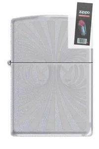 Zippo 4309 playboy bunny logo satin chrome Lighter + FLINT PACK - Picture 1 of 1