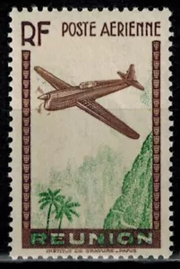 RARE TIMBRE Réunion PA 5b NEUF** chiffre de la valeur omis couleur verte décalée - Picture 1 of 1