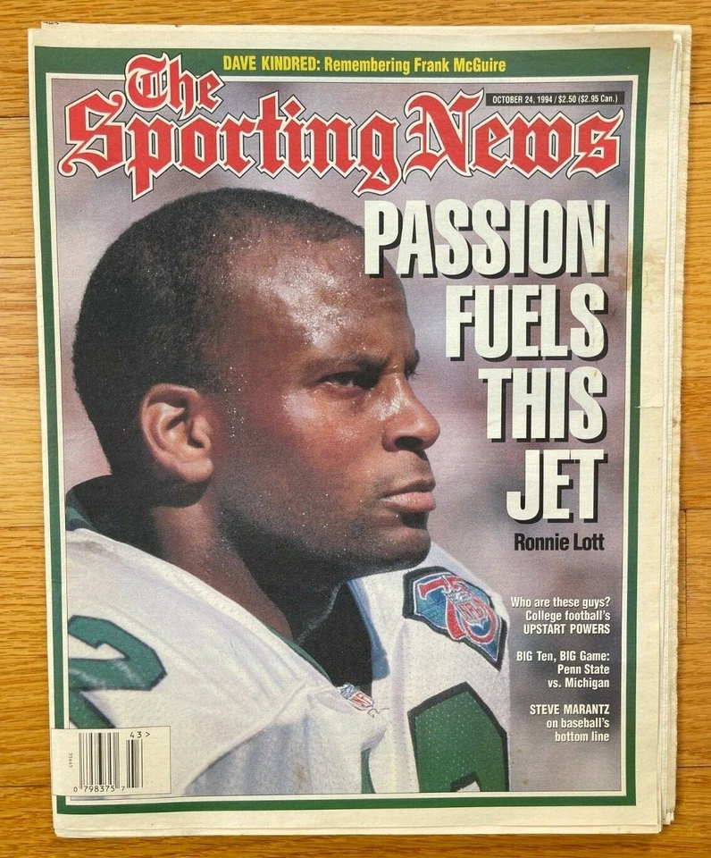 The Sporting News. Ronnie Lott, New York Jets, 24 de octubre de 1994 Foto 1 de 1
