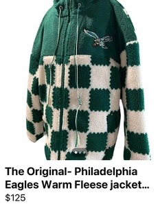 Philadelphia Eagles Warm Fleese jackets M, L, XL, XLL, XXL, XXXL - Picture 1 of 2