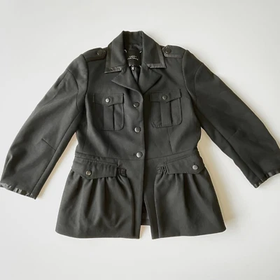 Chaqueta Blazer Mujer Robert Rodriguez Negra Talla 6 con Bolsillos Estilo Peplum” Foto 1 de 4