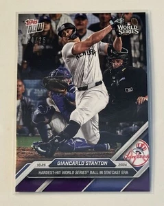 24/25 Giancarlo Stanton Hardest Hit Ball Statcast Era 2024 Topps Now #864 READY! - Picture 1 of 3