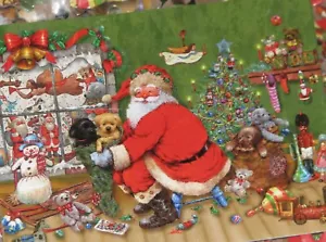 Greg Giordano Art - Santa Puppy Christmas Toys - 500 Piece Puzzle - Sealed Bag - Picture 1 of 3
