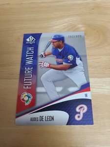 2006 SP Authentic WBC Future Watch #rd /999 Audes De Leon #WBC-84 Panama $$$