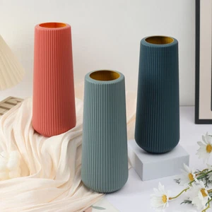 ☆Keramikvase Kunststoffvase Nordischer Stil Tisch-Innendekoration Leicht < - Bild 1 von 17