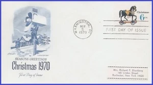 USA3 #1416 ADDR ARTMASTER FDC Horse Christmas Toys - Picture 1 of 1