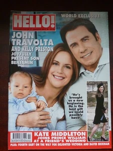HELLO! MAGAZINE # 1157 / 2011 JAN 17/ JOHN TRAVOLTA AND KELLY PRESTON,  BENJAMIN - Bild 1 von 1