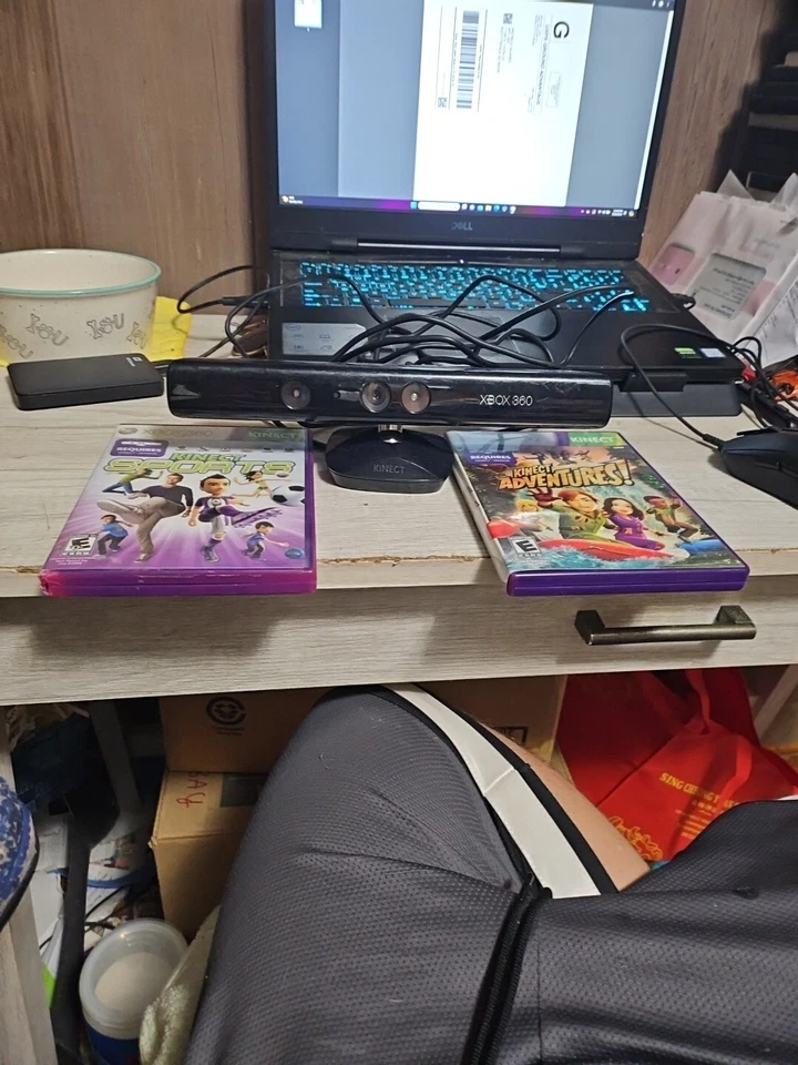 Microsoft Xbox 360 Kinect Camera Sensor w/ Kinect Sports And Kinect Adventures  - Image 1 of 4