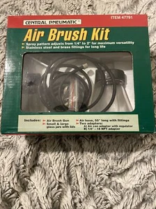 Central Pneumatic 2002 Air Brush Kit Item # 47791 Original Box. N116 - Picture 1 of 2