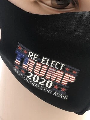 Donald Trump 2020 Re-Elect Maschera Viso Traspirante Lavabile "Sigillo In Confezione" - Immagine 1 di 4