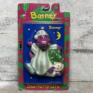 Vintage 1993 The Lyons Group Barney, Baby Bop Ceramic Switch Plate Brand New - Bild 1 von 4