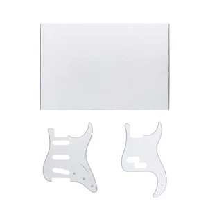 Weiß E-Gitarre Schlagbrett Material Blatt Rohling Kratzplatte 3-lagig 43*29cm - Bild 1 von 5