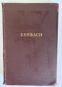 Handbook of Engineering Fundamentals Ovid Eshbach 1st Edition 8th printing 1944 - Picture 1 of 24