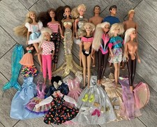 VINTAGE 1970’s,1980s 1990s Mattel Barbie Ken Dolls LOTS OF NEON FASHION + More!