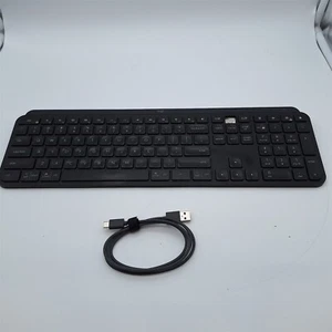 Logitech MX Keys S Wireless Keyboard Low Profile Quiet, Graphite *READ* - Afbeelding 1 van 5