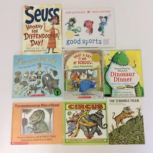 Jack Prelutsky Poetry Preschool Kindergarten 1st 2nd Grade 8 Picture Book Lot - Picture 1 of 4