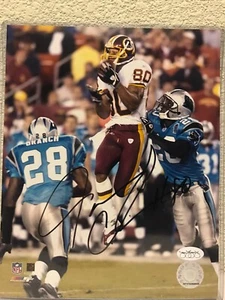 Laveranues Coles Signed Washington Redskins 8x10 Photo JSA - Picture 1 of 3