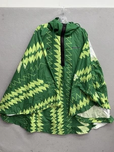 NIKE NIGERIA NAIJA Poncho uomo con cappuccio antipioggia CU1405-302 TAGLIA UNICA - Verde - Foto 1 di 9