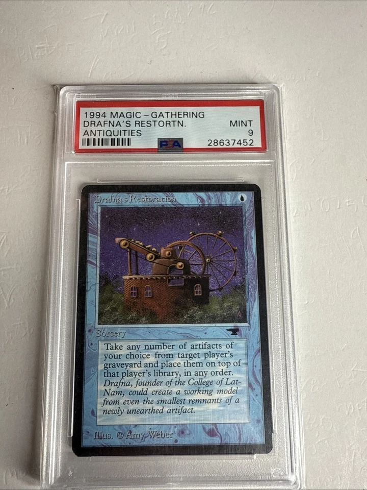 Antiquities Drafna's Restoration PSA 9 Graded Magic MTG (6777) - Image 1 of 2