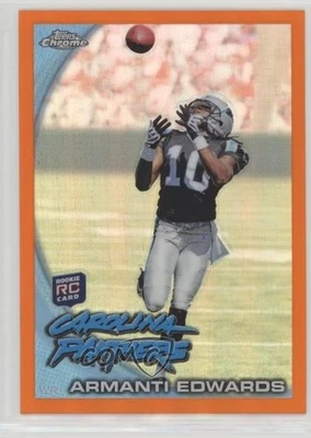 2010 Topps Chrome Rack Pack Orange Refractor Armanti Edwards #C136 Rookie RC - Image 1 of 2