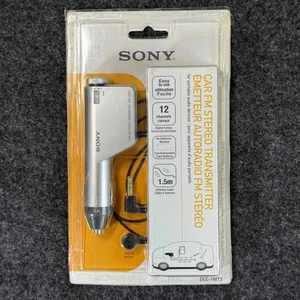 Sony DCC-FMT3 car FM stereo transmitter for portable audio devices new walkman - Picture 1 of 11