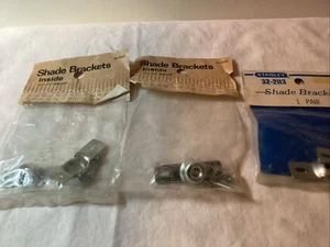 Window Shade Inside Brackets NOS 2 Graber 1 Stanley In Sealed Packages - Picture 1 of 2