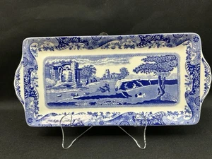 Spode Blue Italian ~13 3/8” x 6 1/4” ~Sandwich Tray~New with Tags~Perfect - Picture 1 of 7