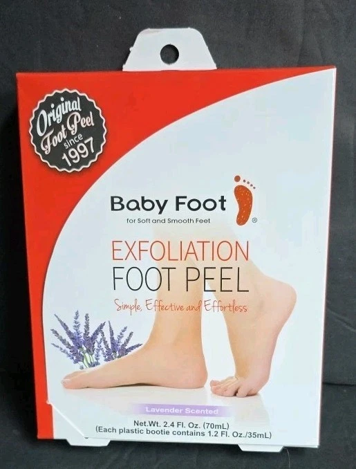 Baby Foot Original Exfoliation Peel 1 Pair Of Lavender Scented 2.4 FL Oz. NEW - Image 1 of 4