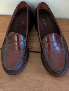 Rockport Men's Burgundy Penny Loafers Size 9.5 Medium - Picture 1 of 6