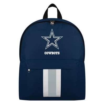 Dallas Cowboys NFL Logo Solid Stripe Backpack Travel School Work - Image 1 of 2