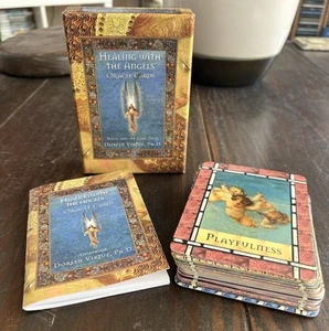 Healing with the Angels Oracle Cards Doreen Virtue PH.D edición vintage 1999 - Imagen 1 de 6