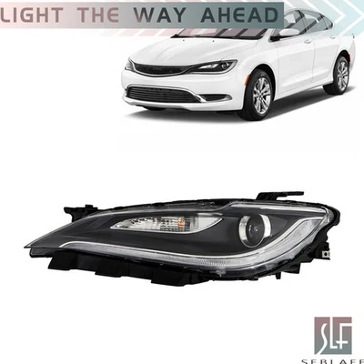 Halogen Headlight For 2016-2017 Chrysler 200 w/o LED DRL Left Side Factory Style - Изображение 1 из 4