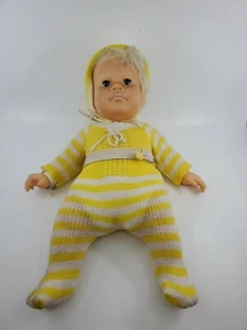 * REAL BABY DOLL * VTG 1986 Hasbro Judith Turner Girl Rooted Hair/Eyelashes - Picture 1 of 12