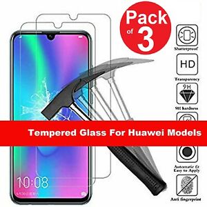 3X GORILLA TEMPERED GLASS FILM SCREEN PROTECTOR FOR HUAWEI P20 PRO,LITE,P30 LITE