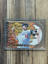 1996 Pacific Prism Hideo Nomo Flame Throwers Die-cut Insert Card #FT-5 NMMT