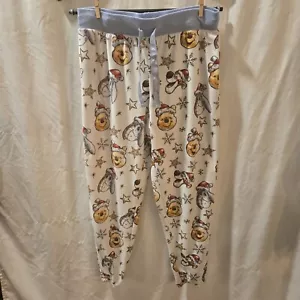 Disney Winnie The Pooh Christmas Small Pajama Pants 100% Polyester Velour Tigger - Picture 1 of 3