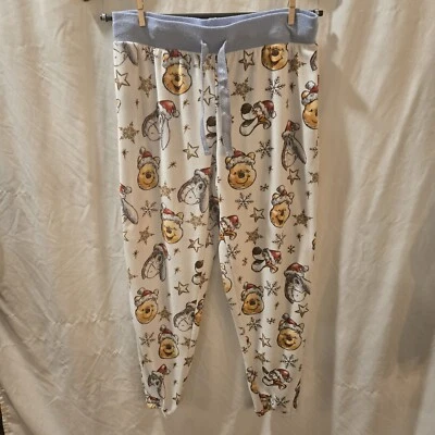 Disney Winnie The Pooh Christmas Small Pajama Pants 100% Polyester Velour Tigger - Image 1 of 3
