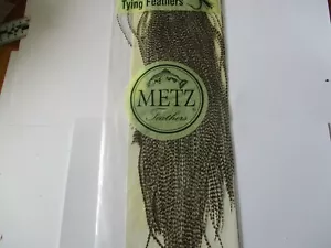 metz Sattel Grad 2 Grizzle Hackle Federn Fliegenbindematerialien - Bild 1 von 1
