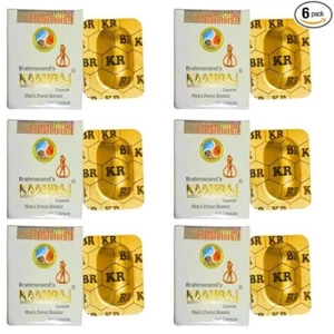 Brahmanands Kaamraj Original 6 Cap For Vigour & Vitality Men's Staminaina + F - Picture 1 of 4