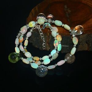 Ethiopian Opal necklace Opal Jewelry Partywear Necklace Jewelry sale Minimalist
