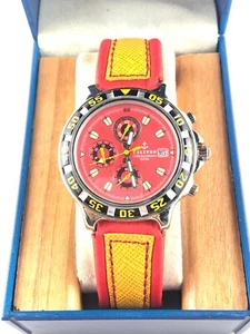NEW Festina Sports dive Chronograph MENS WATCH CALYPSO #5013 RED NOS - Picture 1 of 4