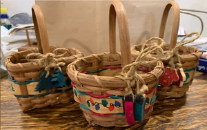 Körbe nicht Longaberger Vintage Weihnachten Landhaus rustikal klein dekoriert - Bild 1 von 4