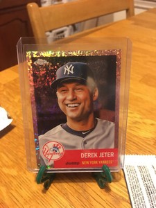 2022 Topps Chrome Platinum Rose Gold Mini Dia Refractor Derek Jeter #2 (64/75)