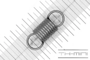 Zug-Feder 2,5mm Haken Öse 20x51mm 21,2kg Spiral Edel-stahl rostfrei Metall - Bild 1 von 1
