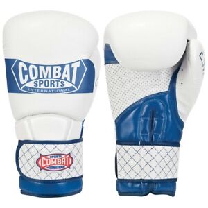New Combat Sports Boxing MMA Kickboxing Sparring Gloves - White / Blue