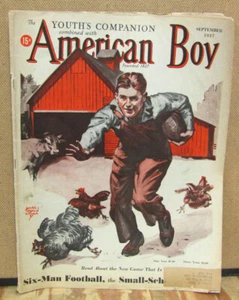 The American Boy w/Youth's Companion-September, 1937-Howard Pease - Picture 1 of 2
