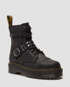 Dr. Martens Jadon Spike Leder Plateau Premium Stiefel Schwarz - Bild 1 von 8