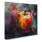 Apple Expressionism No.5 Canvas Wall Art Print Framed Picture Decor Dining Room